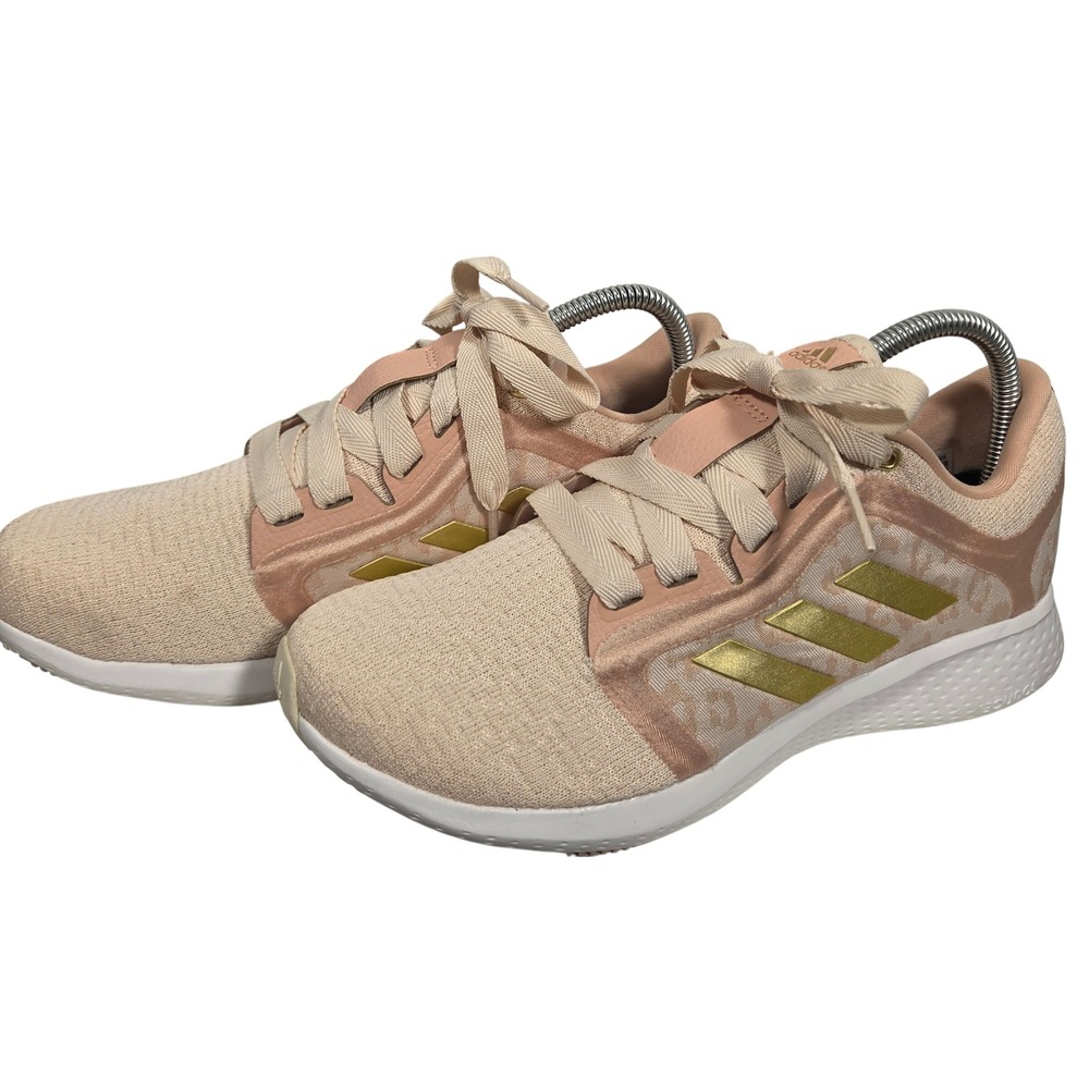 Adidas Edge Lux 4 Womens Running Shoes Pink Leopard Gold GZ6965 Size 9.5